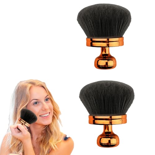Cepillo autobronceador extra grande para cara y cuerpo, cepillo kabuki suave vegano para bronceado impecable, base o polvo, aplicador sin rayas para cuerpo, piernas y espalda, herramienta de bronceado