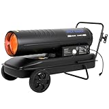 BILT HARD 215,000 BTU Portable Kerosene Diesel Heater, Forced Air Torpedo Heater with with Adjustable Thermostat, for Outdoor, Garage, Workshops, Construction Site, CSA Certified