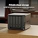 Synology DiskStation DS923+ 4-Bay NAS Enclosure Server | AMD Ryzen R1600 Dual-Core up to 3.1 GHz | 4GB DDR4 RAM | Bundled with Seagate IronWolf 32TB (8TBx4) HDD