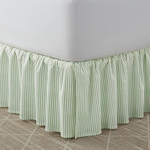 image for Laura Ashley Home - Cotton Ruffled Bedskirt, Lightweight & Classic Sty