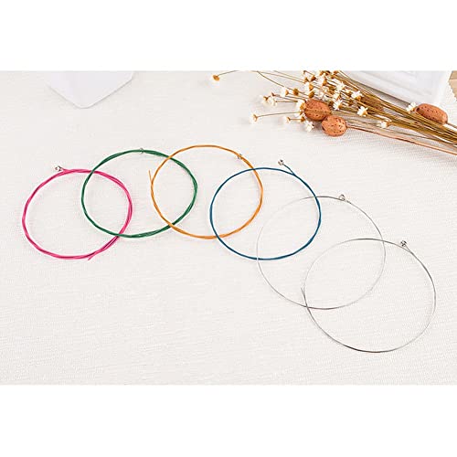 TATTCHINE Lot de 6 cordes de guitare acoustique en acier inoxydable – Convient pour les artistes professionnels et les… - Les Beatles, Paul McCartney, John Lennon, RIngo Starr, George Harrison TATTCHINE Lot de 6 cordes de guitare acoustique en acier inoxydable - Convient pour les artistes professionnels et les… – Image 3