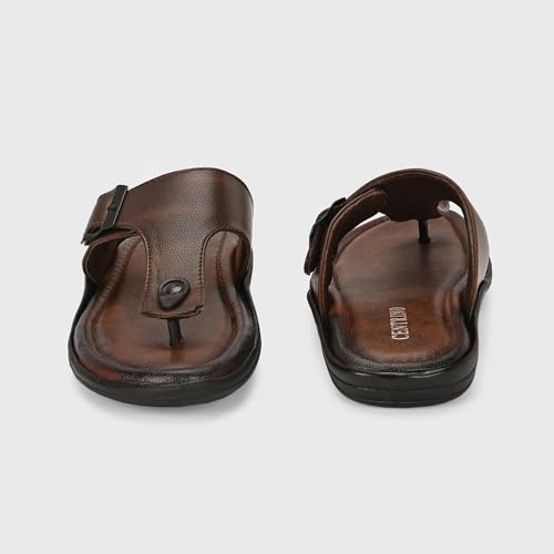Image of Centrino Sandal for Men | Grip Insole for Stability | Modern Look with Straps | Comfortable Footwear (9775)