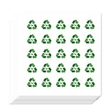 AHANDMAKER 500Pcs Self-Adhesive Planner Stickers, Recycle Stickers Green Recycling Stickers Decals for Planner Calendar Scrapbook Crafting Party Decor Gift Bag Seal Theme Party Decor, 0.5 Inch