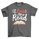 Photo Gallery maglietta "i love to read", per topi di biblioteca e innamorati letterari! 100% cotone, unisex, perfetta per girare pagine e spuntini!, grigio, 12-13 years Photo Gallery maglietta "i love to read", per topi di biblioteca e innamorati letterari! 100% cotone, unisex, perfetta per girare pagine e spuntini!, grigio, 12-13 years