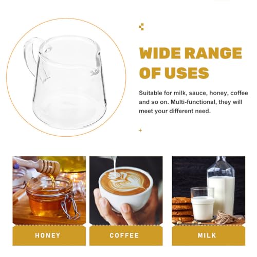 Miniatura 5 de Aboofan - Jarra De Cristal Multifuncional Jarra Para Espumar Leche, Taza De Té, Expreso, Crema De Mantequilla Y Leche Vaso Mezcl Desnat Para Cafetera