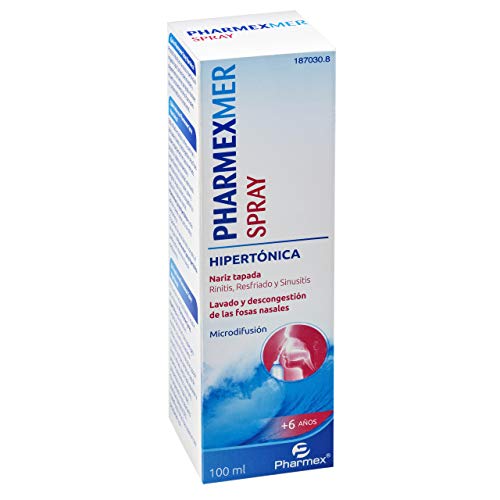 Agua de mar descongestivo nasal PHARMEXMER SPRAY HIPERTÓNICA 100ml | Natural
