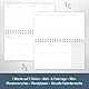 Häfft® Pocket Wochen-Tischkalender 2026 klein (16,1 x 9,7 cm) quer, 1 Woche 2 Seiten, Mini Schreibtisch-Kalender Black Edition - nachhaltig & klimafreundlich