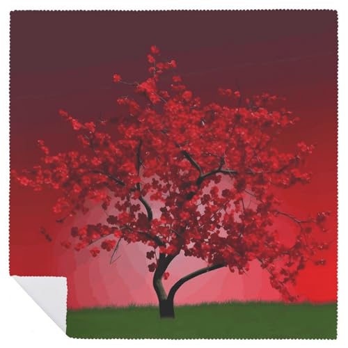 Servilletas de Tela Floral Roja 18.7x18.7 pulg. Pack x6 miniatura 6