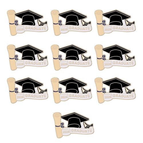 Well Made 2026 Graduation Doctor Cap Pin Crafted Alloy Jewelry Accessory for Ceremonies 25mm Lightweight Design Doctor Cap Badge