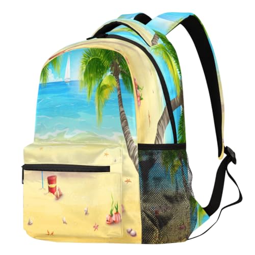 Sac à dos décontracté pour ordinateur portable école voyage et plage