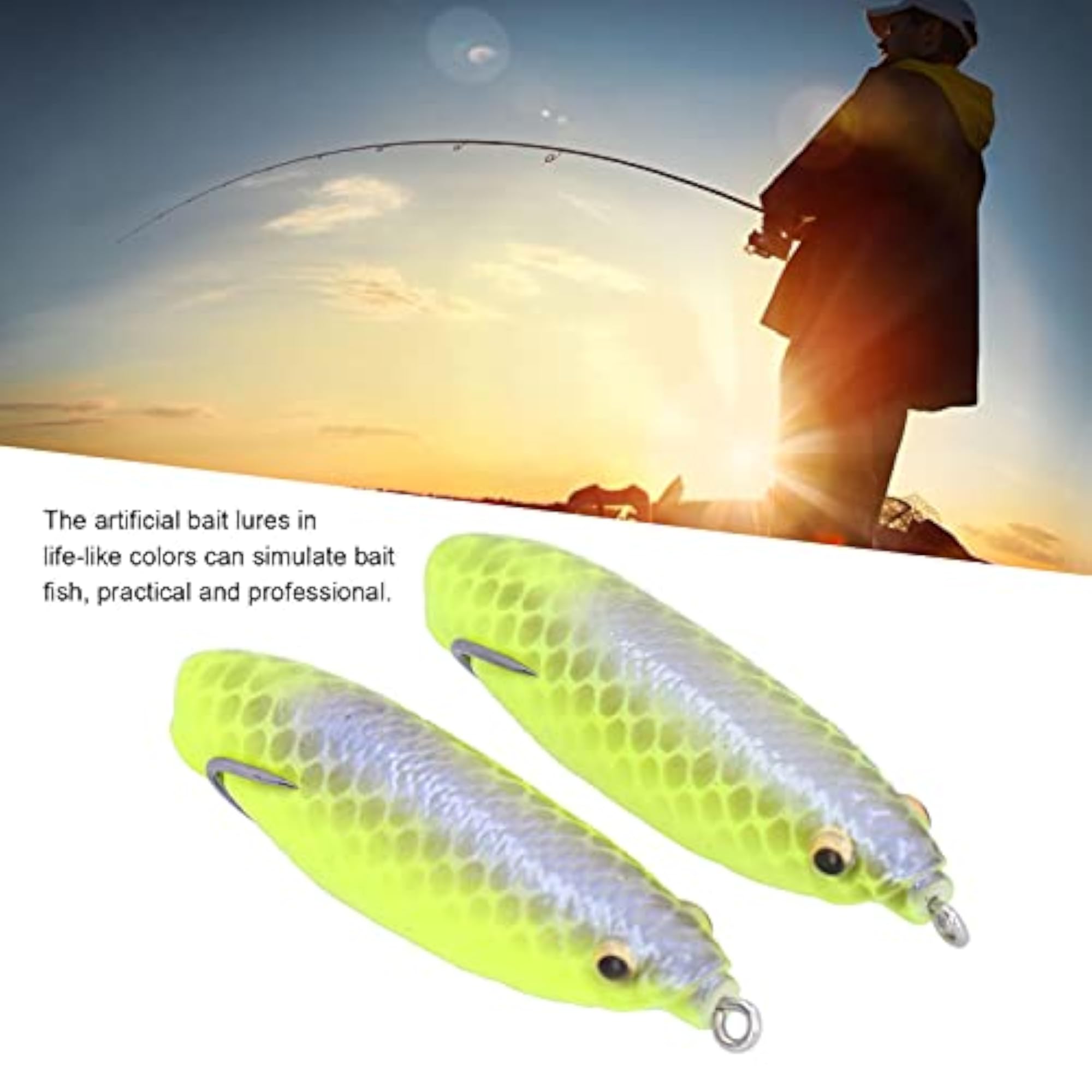 Fish Shaped Bait, Lightweight Portable Silicone Lure