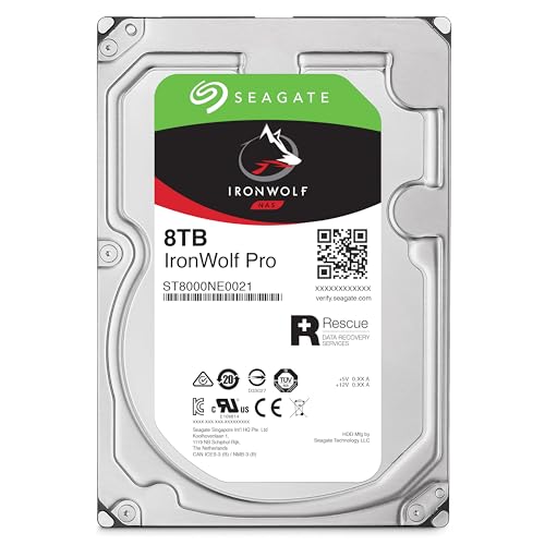 Image of Seagate IronWolf Pro 8TB 3.5-inch NAS Hard Disk Drive (ST8000NE0004)