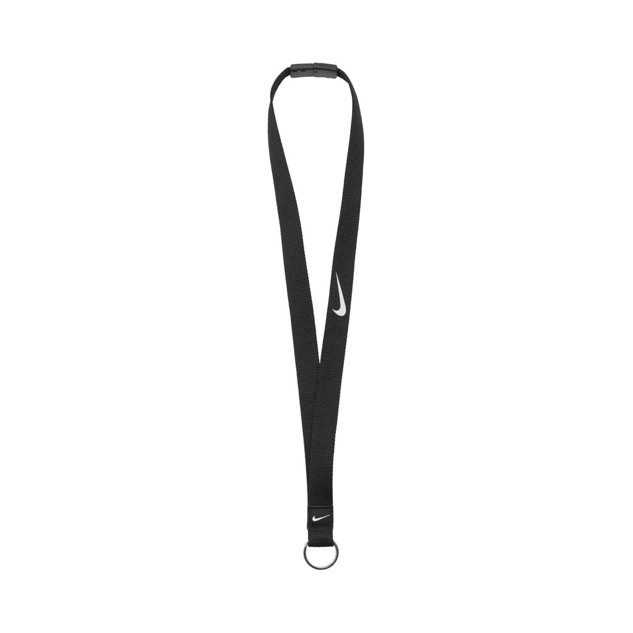 Nike Essential Lanyard – Keyring with Clip – Sports Lanyard for Keys & ID, Black/Black/White, One Size