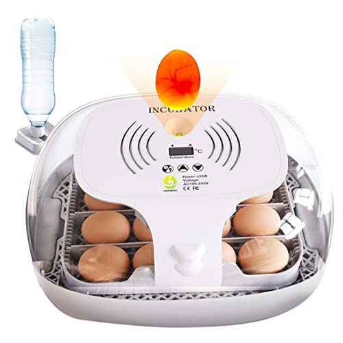Womorista Incubators for Hatching Eggs with Automatic Egg Turner&Egg Candler Thermostat Temperature Control 16-35 Eggs