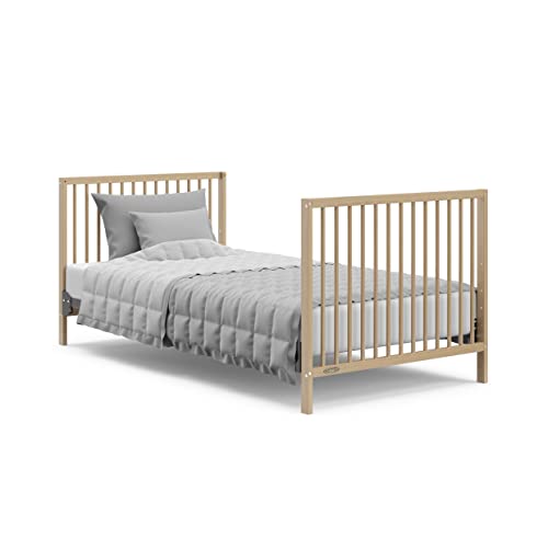 Graco Teddi 4-in-1 Convertible Mini Crib with Bonus Mattress, Driftwood - image 8