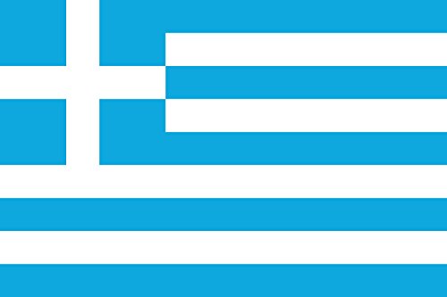 Drapeau paysage Grèce grand format drapeau grec bleu clair pour mât - 2