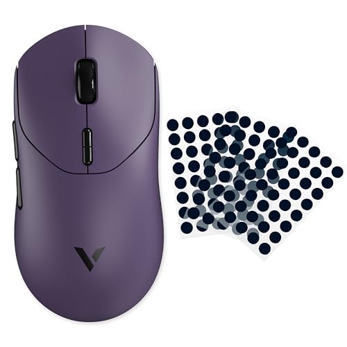 RAPOO VT�V���[�Y �Q�[�~���O�}�E�X(VT2 MAX Purple)�{KIBU Gear WAIZOWL × KIBU �}�E�X�\�[��(Washi(Dot,6.6mm,160��))