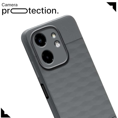 Image of Shockproof Case for Infinix Smart 9 HD 4G | Full Camera Protection | TPU Flexible Back Cover for Infinix Smart 9 HD 4G (Graphite Grey)