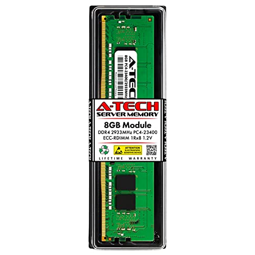 A-Tech 8GB Replacement for Fujitsu S26361-F4083-E608 - DDR4 2933MHz PC4-23400 ECC Registered RDIMM 288-Pin 1Rx8 1.2V - Single Server Memory RAM Stick (S26361-F4083-E608-ATC)