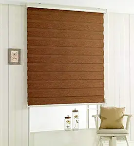 Decorate Blinds for Windows - Zebra Blinds -Brown - 140 x 180