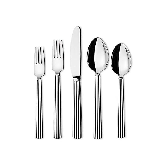 Georg Jensen Bestickset, 5 st, högglanspolerat rostfritt stål 18/8 av Sigvard Bernadotte