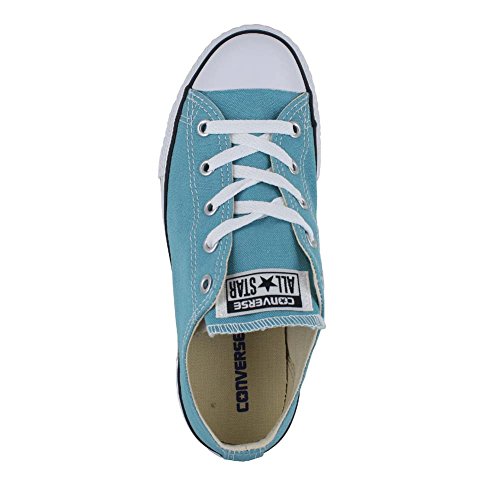 Image of Converse Chuck Taylor All Kids Star Seasonal Ox Fashion Boys Sneaker Shoe Aegean Aqua