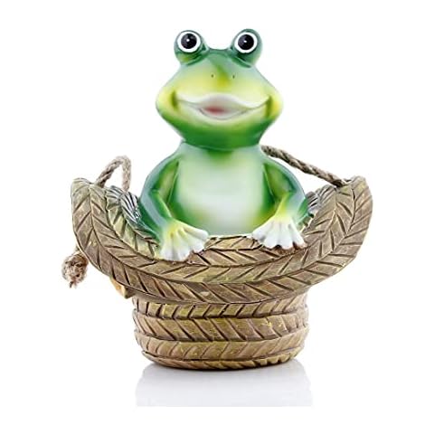 9.7in L Hanging Frogs Outdoor Decor Garden Statues Frog Ornament Resin Frog Figurines Patio Yard Lawn Porch Outdoor Decorations Gift Cover