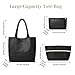 DAILANDO Fashion Woven Tote Bag For Women, Soft Hobo Weave Shoulder Purse and Large Shopper Tote (Black)