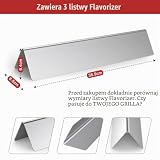 Coisien 7635 Flavorizer pręty ze stali nierdzewnej do grilla gazowego Weber Spirit serii 200 (z kontrolą przednią), 38,9 x 8,9 x 6,8 cm, osłona palnika, części zamienne do Spirit E210 S210