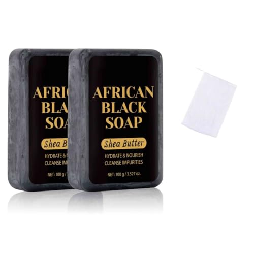 2PCS Natural Soap African Shower Soap Deep Cleansing Moisturizing Body Wash For Bathroom Shower Face And Body Cleaning
