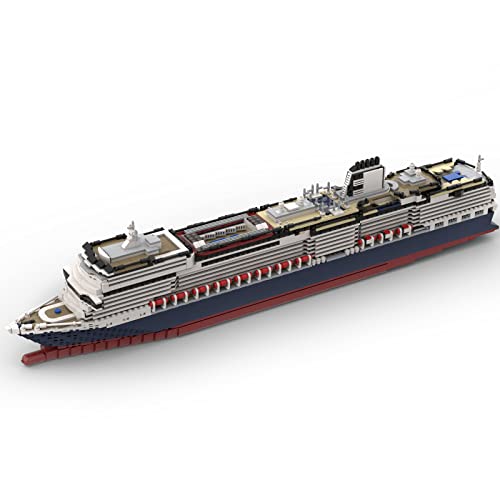 WWEI Technik Bausteine Schiff MS Koningsdam Kreuzfahrtschiff, 3622 Teile 1:400 Schiff Spielzeug Modellbausatz…