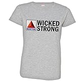 Womens Classic Boston Strong Citgo Sign HQ Tee-Grey-M