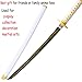 Anime Zenitsu Sword - 41 inch,Demon Slayer Sword, Fake Zenitsu Katana Sword with Stand, Demon Slayer Katana,
