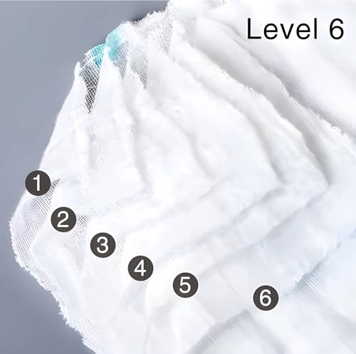 Image of Large Cotton Muslin Baby Bath Towel Super Soft Bathing Towel for Newborn Highly Absorbent, Kids Boys and Girls Size 60 x 120 cm Multicolor (Print May Vary)