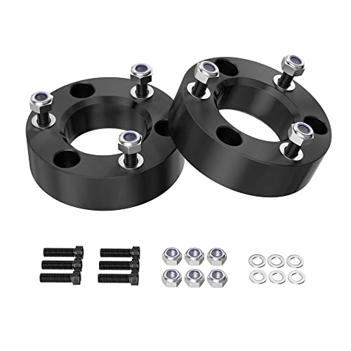 2.5 inch Leveling Lift Kit Compatible with 2004-2022 F150, Leveling Lift Kit Fit for 2004-2022 F150 2WD 4WD Forged Front Strut Spacers Raise the Front of your F150 by 2.5"