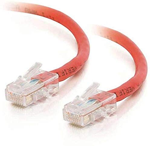 Image of C2G 24510 Cat5e Crossover Cable - Non-Booted Unshielded Network Patch Cable, Red (7 Feet, 2.13 Meters)
