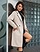 Yidarer Women's Winter Coat Mid-Long Notch Lapel Single Breasted Peacoat Casual Trench Coats Outwear(Beige-M)