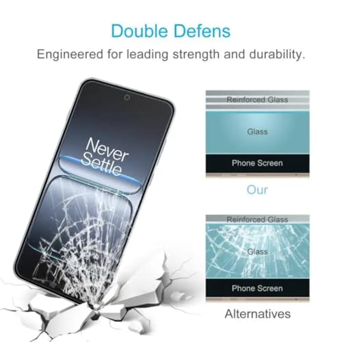 Image of 9H Tempered Glass Screen Protector for OnePlus Ace 3V - Anti-Scratch, HD Clear, Bubble Free, White Edge | Pack of 10