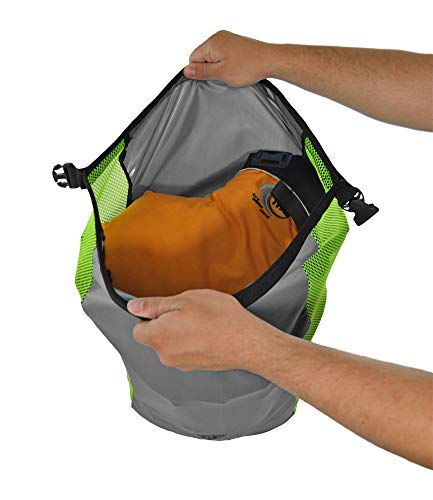 Bolsa seca enrollable con malla Neo de Seattle Sports, compresible y plegable, 20 litros miniatura 4