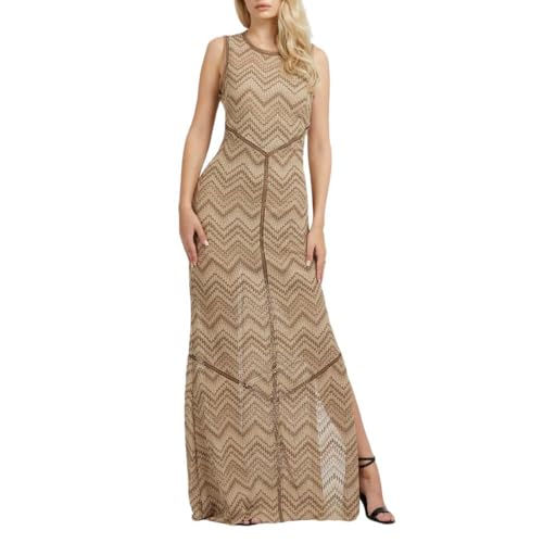 Robe marron GUESS Janet idéale pour vos sorties et soirées chic
