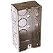 Hubbell WIRING650 662075 Handy Box with Single Gang, Six 1/2" Knockouts and 1-1/2" Deep