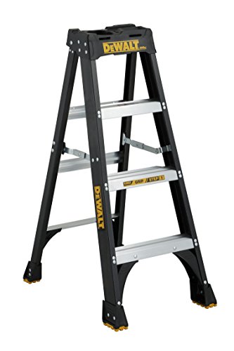 DeWalt DXL3010-04 Fiberglass Stepladder, 4-Feet, Black #1