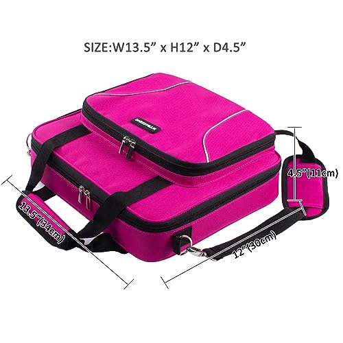 Image of MYBAGZING Large Embroidery Project Bag - Cross Stitch Supplies Organizer - Embroidery Kits Bag - Storage & Organizer for Floss, Loops