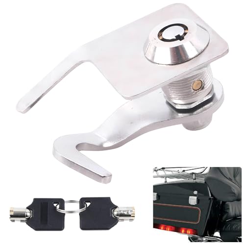 Motorcycle Saddle Bag tour pack trunk lock & keys Fits for Harley Touring Road King Electra Street Road Glide 1993-2013 Tour pak Latch