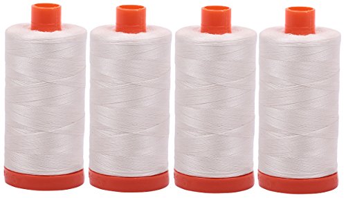 Hilos Aurifil Mako 50wt Algodón 4 Bobinas Grandes miniatura 1