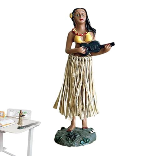 - Figura de Tablero de Instrumentos Hawaiano, de niña Hawaiana de Baile Swing, Figura de Hawaiana Swing Dance Girl, Juguete de Baile portátil para niña, Bobble temblando