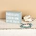 Primitives by Kathy 16354 Distressed Beach-Inspired Small Box Sign, 4 x 3-Inches, Home by The Water