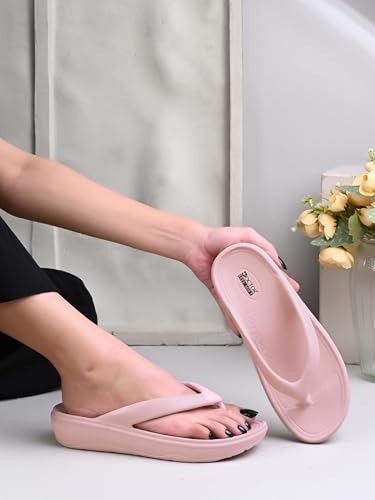 Image of Women Comfortable Thong Slippers with Cushioned Footbed, Lightweight Everyday Wear Slippers for Indoor and Outdoor Use, Soft Strap Casual Flip Flops
