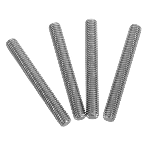 Cabilock 4pezzi Barre Completamente Filettate in Acciaio Inossidabile Per Applicazioni Di Precisione Per Progetti Di Costruzione e Riparazione Perni Filettati Resistenti Per Connessione