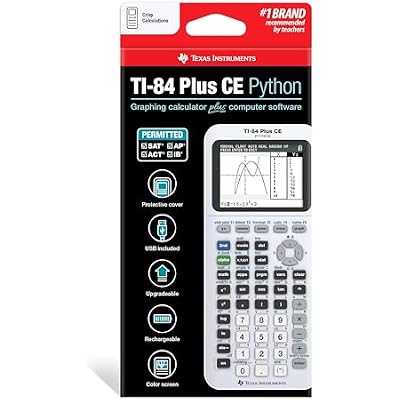 Texas Instruments TI-84 Plus CE Color Graphing Calculator, Bright White